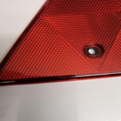 R3MD Tail Rear Back Marker Indicator Triangle Automotive Reflector for Car Trailer - Red - Pack of 2