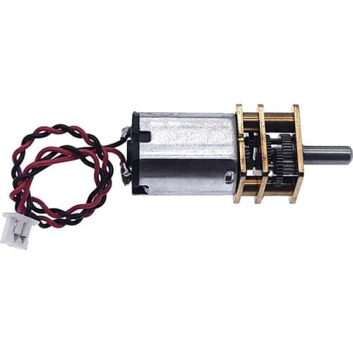1Pcs G12-N20 Micro Metal Gear Motor with Gearwheel DC Motors Reduction motor D shaft 3V-9V rated voltage 6V rated speed 66RPM