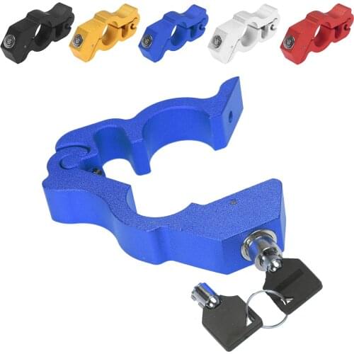 Brake Lever Lock Handlebar Grip Anit Theft Security Caps-Lock For Most Scooters ATV Motorcycle Aluminum