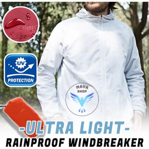 Ultra Light Rainproof Windbreaker Cycling Jackets Unisex Outdoor Long-sleeved Hooded Jersey Sun Protection Clothing Top Jaqueta