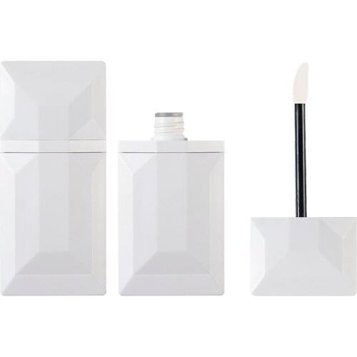 Unique 4ML Plastic Lip Gloss Tube Card Shaped Oblate Lip Gloss Containers Bottle Rhombus Cosmetic Refillable Lipgloss Tubes