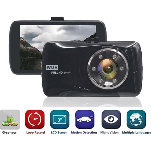 Car DVR 3.0" Full HD 1080P DashCam Vehicle Camera Video Recorder Registrar Car Parking Monitor Car Motion Detector Car Camcorder