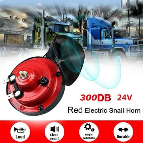 2pcs Super 300 DB Train Horn for Trucks Car Styling 24V Electric Snail Horn Air Horn Raging Sound for Motorcycle Car Accessories
