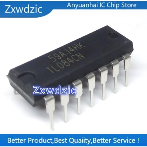 Zxwdzic new imported original TL084CN TL084 DIP-14 Four Operational Amplifier