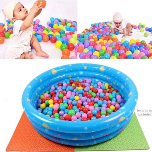100Pcs Ocean Ball Pit Baby Kids Bath Swim Toys Children Water Pool Beach Ball Soft Plastic Balls Toys Newborn Photography Prop