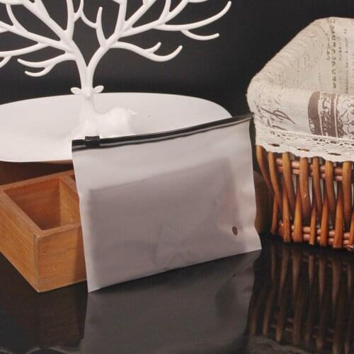 100pcs EVA underwear socks sleeves towel zipper bag transparent ziplock small packaging bags plastic storage travel pocket