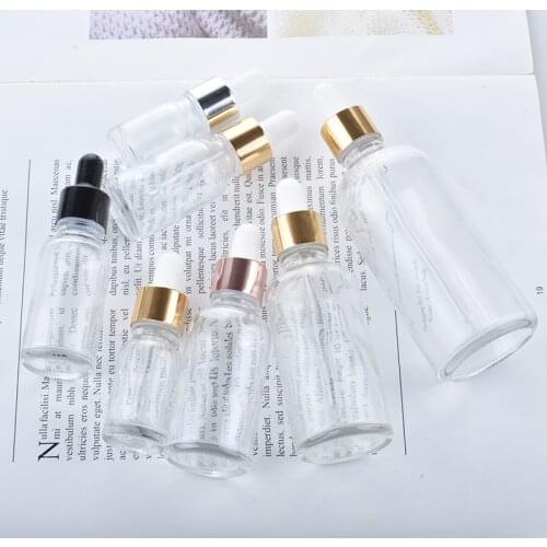 10 x 5ML - 100ML Tubes Transparent Dropper Glass Bottle Aromatherapy Liquid for Essential Massage Oil Pipette Refillable Bottles