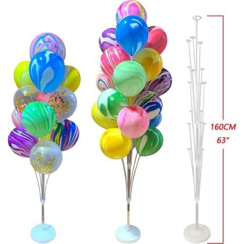 11/13/19 Tubes Balloon Stand Holder Column Confetti Balloons Happy Birthday Ballon Kids Baby Shower Wedding Party Decoration