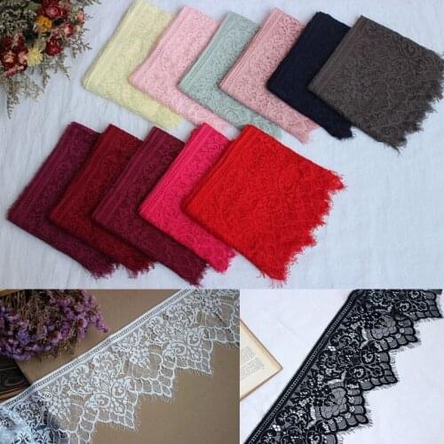 3meter Exquisite unilateral high quality eyelashes lace accessories DIY dress sewing fabric skirt lace
