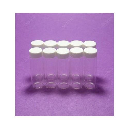 30ML Clear Reagent Bottle,Sample,Penicillin Vials,With PP Screw Lid,10PCS/LOT
