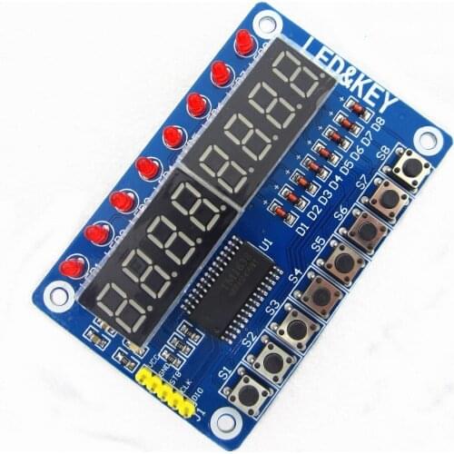 5pcs Key Display For AVR New 8-Bit Digital LED Tube 8-Bit TM1638 Module