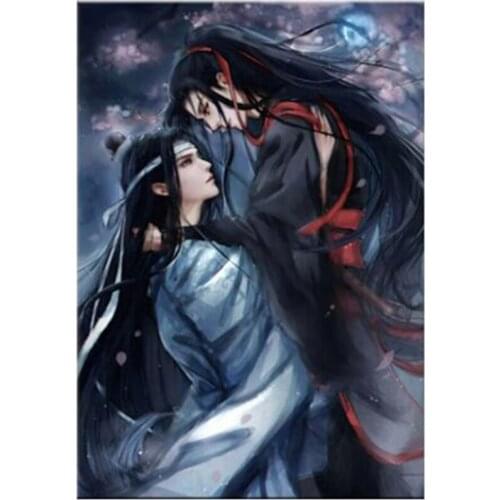 5D Diy Full Round Master Of The Devilish Cult Anime Mo Dao Zu Shi Figure Cross Stitch Diamond Painting Embroidery Mosaic FH649