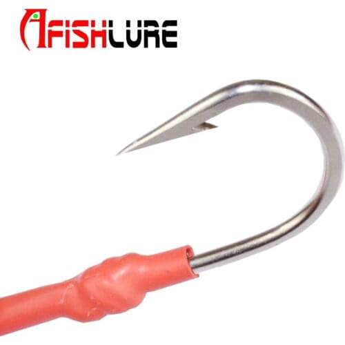 Big Jigging Spoon Fishing Hook With PE Line Saltwater Jig Assist Fishhook For Sea Fishing Jigging Fish Hooks