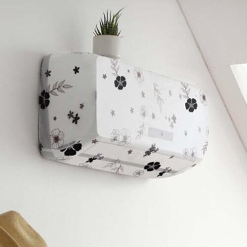 Flower pattern Air Conditioning Cover Home Decor Air Conditioner Waterproof Cleaning Cover Washing Anti-Dust Cleaning Cover 1PC