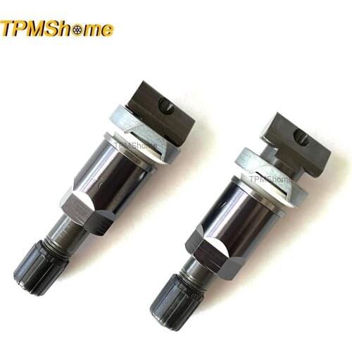 Car Tire Pressure Monitoring System Sensor Black Valve Stem For Tesla TPMS Service Kit with Nut Valve Cap Gasket Nozzles Washer