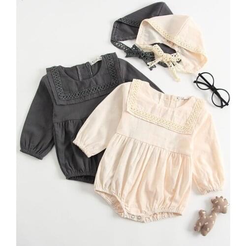 2021 new spring and autumn baby Siamese Suit Girls Siamese clothes cute suit 0-3 year old baby hat