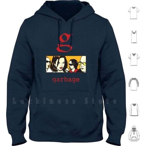 G Hoodie Long Sleeve Garbage Band Shirley Manson Version 2 0 Beautiful Empty Push It 90s Punk Grunge Music Cherry Lips