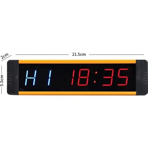 [Ganxin]1" wall led digital clock crossfit clock remote timer gym timer TABATA