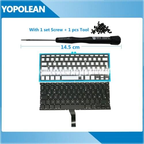 New Denmark Danish Laptop Keyboard With Backlight Screw Tool For Macbook Air 13" A1369 2011 A1466 2011 2013 2014 2015 2017