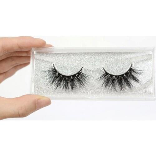False eye lashes handmade natural make up False eyelashes glitter packing 1 pair box make up sexy 3D Mink Lashes