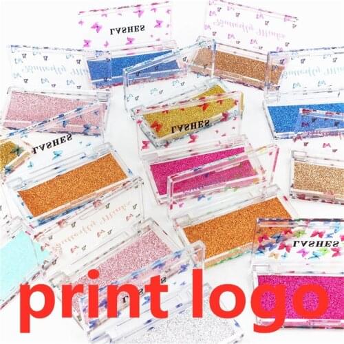NEW 10/20/50pcs wholesale price eyelash packaging box lash boxes packaging 3D mink lashes butterfly print Acrylic empty case