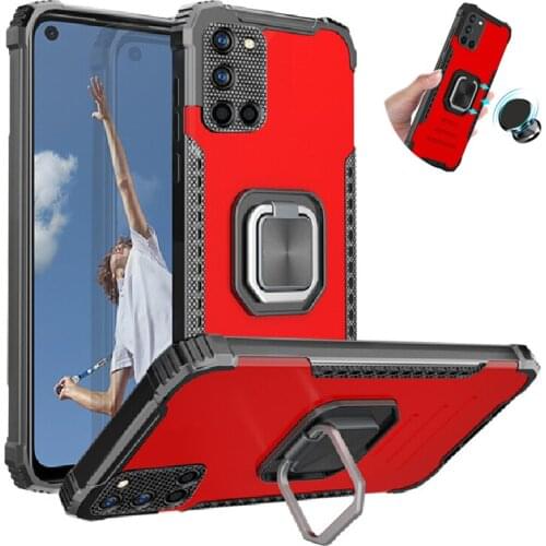 Suitable for OPPO A15S A52 A54 A72 A74 A92 A93 A94 protective sleeve shockproof armor magnetic car ring sleeve