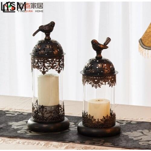 Candle Holder Retro Candle Holder Decoration Candle Family Gift Home Accessories Decoration American Candle Holder