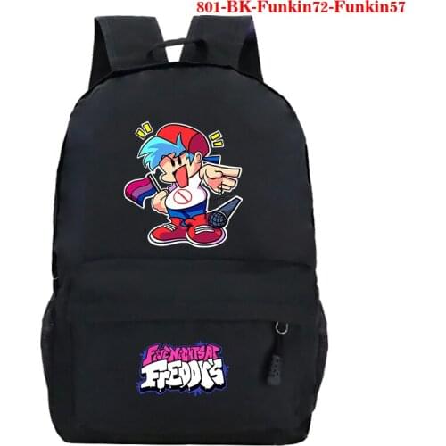 Friday Night Funkin Backpack Teens Back To School Shoulder Bag Girls Boys School Bags Canvas Bag Women Men Game Canvas Backpack