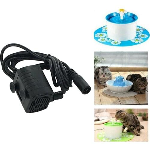 Ultra-Quiet Mini USB Submersible Pump DC5/12V 1-3W 200L/H Low Noise Pet Water Dispenser Aquarium Circulating Water Circulation