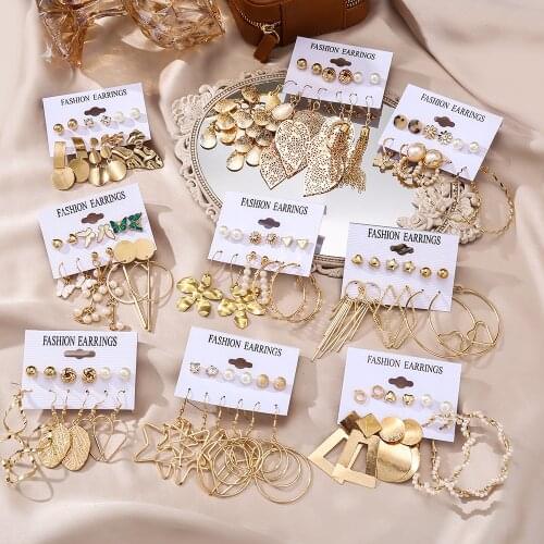 2021 Vintage Tassel Acrylic Earrings For Women Bohemian Earrings Set Big Dangle Drop Earring 2020 Brincos Female Fashion Jewelry