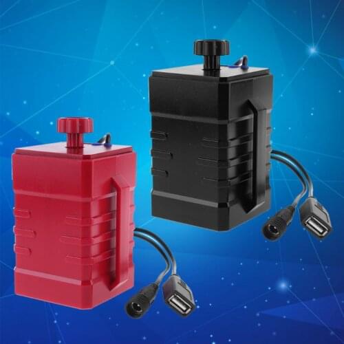 DIY Waterproof 4x 18650 26650 Battery Case Box Cover with 16.8V DC and 5V USB Power Supply for Bike LED Light Cellphone Tablet