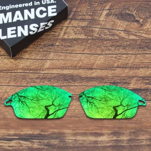 ToughAsNails Polarized Replacement Lenses for Oakley Fast Jacket Sunglasses Green Mirrored (Lens Only)
