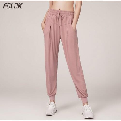 Women Loose Pants Long Trousers for Yoga Dance Workout Soft Modal Home Pants Wide Leg Sport Trouser