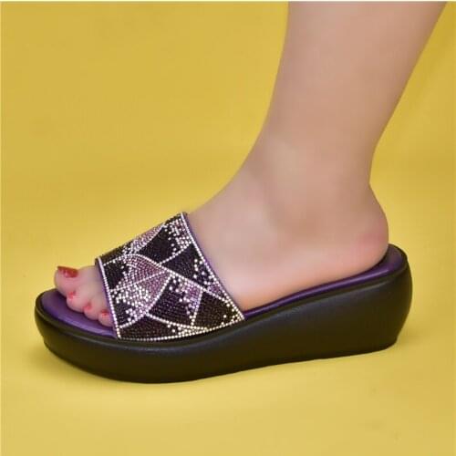 2021 Fashion Women Wedges Shoes for Women Womens Platform Heels Open Toe Pumps Wedding Shoes for Women Bride African Party Pumps