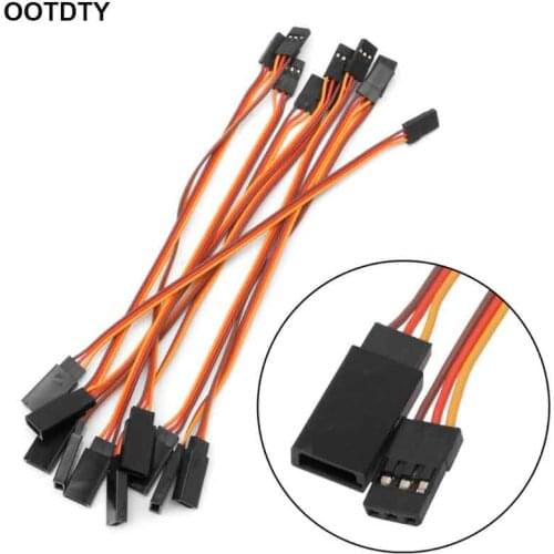 10Pcs 150mm 200mm 300mm 500mm Servo Extension Wire Lead Cable For RC Futaba JR 15cm Male to Female