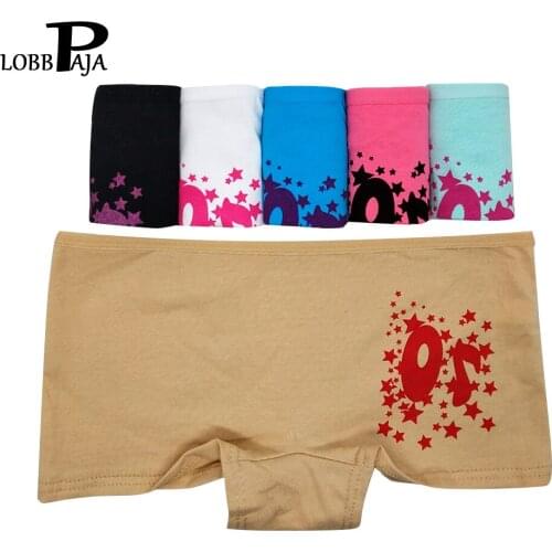 6 PCS/Lot Sexy Women Underwear Cotton Everyday Style Low Waisted Boxers Girls Boyshort Ladies Knickers Panties M L XL#9376
