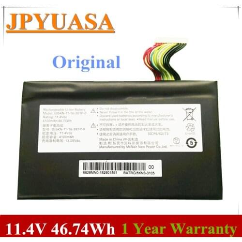 7XINbox 11.4V 4100mAh 46.74Wh Original Z7-KP7D2 Z7-KP7GT Laptop Battery For Clevo GI5KN-00-13-3S1P-0 GI5KN-11-16-3S1P-0