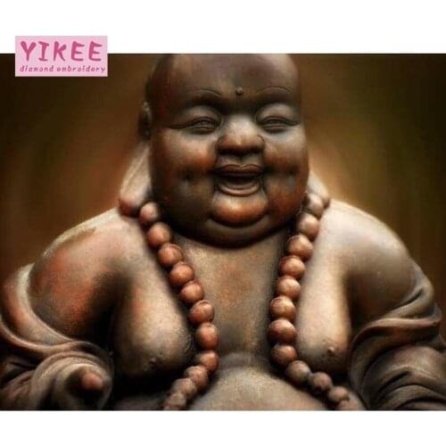 YIKEE buddha diamond painting Full Drill Diamond Embroidery Sale Handmade Wall Decor Mosaic Crystal h548