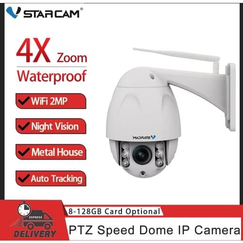 VStarcam C34S-X4 Wireless PTZ IP Camera Outdoor 1080P FHD 4X Zoom CCTV Security Video Network Surveillance Security Camera Wifi