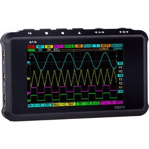 DSO203 upgrade DS213 4 Channel 100MS/s MINI DSO213 Professional Portable Digital Oscilloscope Digital DSO 213