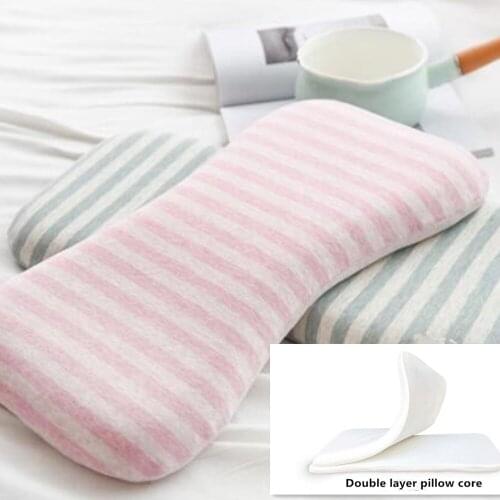 Baby Kids Double-layer Butterfly Shape Memory Pillow Children Cotton Slow Rebound Pillow Skin-friendly Pillow Core