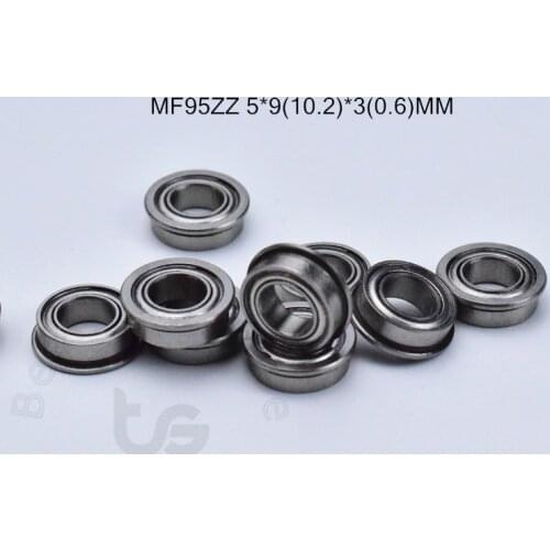MF95ZZ 5*9(10.2)*3(0.6)MM 10pieces Precision:ABEC-5 Flange bearings Free shipping chrome steel bearing MF95ZZ DDLF-950ZZ