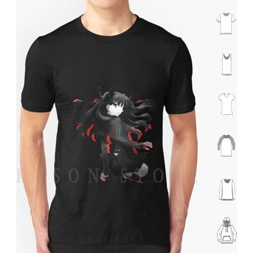 Rin Tohsaka 42 T Shirt Print For Men Cotton New Cool Tee Anime Manga Japan Cute Funny Glitch Anime Glitch Waifu Glitch Manga