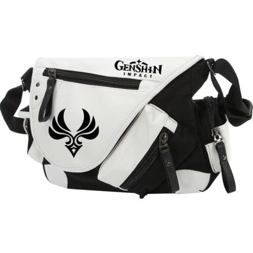 Game Genshin Impact Peripheral Eye of God Wind Fire Thunder Two-dimensional Messenger Shoulder Bag Prop