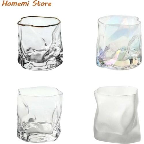 Irregular Wine Cocktail Glass Cup Whisky Cup Bar Creative Personality Whiskey Beer Glass Drinking Mug Brandy Cup