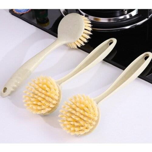 Kitchen Long Handle Cleaning Brush Pan Pot Bowl Tableware Brush Dish Washing Brush Home Kitchen Cleaning Tool