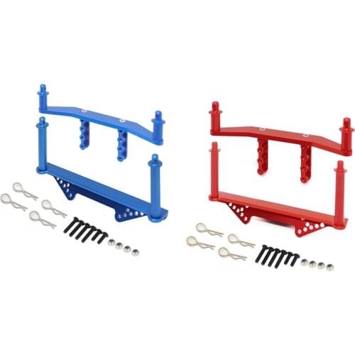 Metal Front & Rear Body Mounts with Body Posts Upgrade Parts for 1/10 Traxxas Slash 2WD Rustler Stampede VXL RC Car