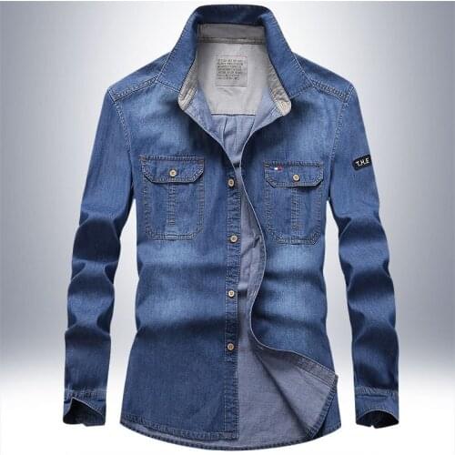 Мужские джинсовые рубашки Mititarewind China At AliExpress