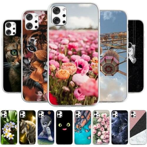 Cartoon Case For LG Q92 5G Phone bags Cover For LG K92 5G Soft TPU Coque Capa Animal Painted Fundas Bumper