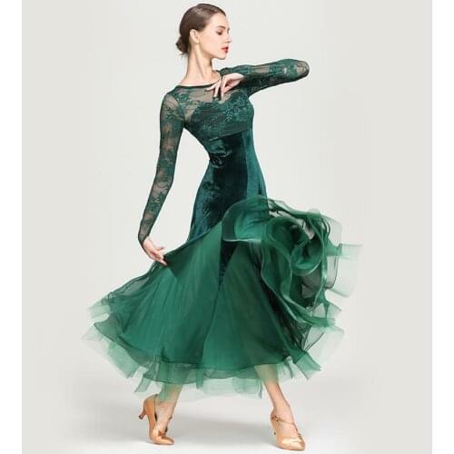 2020 NEW Ladies Girls Latin salsa tango Ballroom Competition Dance Dress #1862 performer dresses for women lace dress